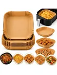 50 Pcs Round Airfryer Liners (200mm) - 1
