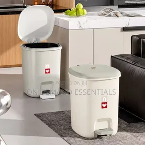 Nordic Style Pedal Trash Bin yenye Lid