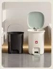 Nordic Style Pedal Trash Bin yenye Lid - 3