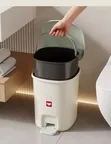 Nordic Style Pedal Trash Bin yenye Lid - 4