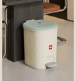 Nordic Style Pedal Trash Bin yenye Lid - 5