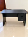 Black Office Desk with 3 Drawers - 2