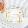 Luxury 2 Tier Round Serving & Storage Tray - 4