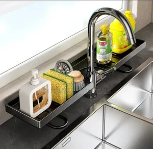 Vertical Faucet Storage Rack - Organizer bila Kuchimba