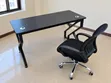 Black Office Desk with Mesh Chair - 5