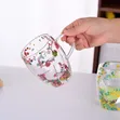 Kikombe cha Glass cha Double Wall chenye Maua Makavu - 2