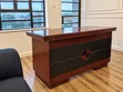 Executive Office Desk - Mahogany & Black - 3