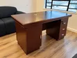 Executive Office Desk - Mahogany & Black - 4