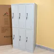 Boss Office Products 6 Door Staff Cabinet - Gray - 1