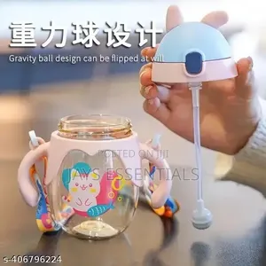 350ml Kids Straw Water Cup - Anti-Fall