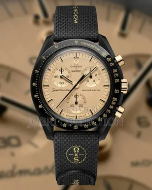 Omega x Swatch Moonswatch Chronograph Velcro Strap Watch