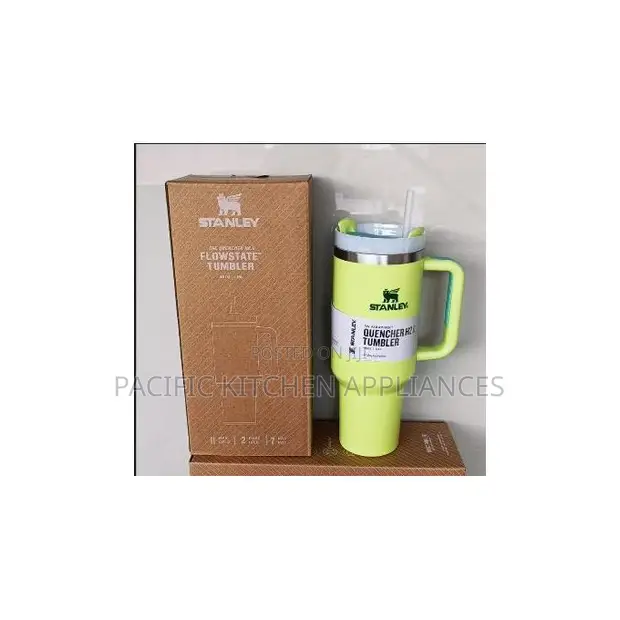 Stanley Tumbler ya Stainless Steel na Handle & Straw Lid - 1