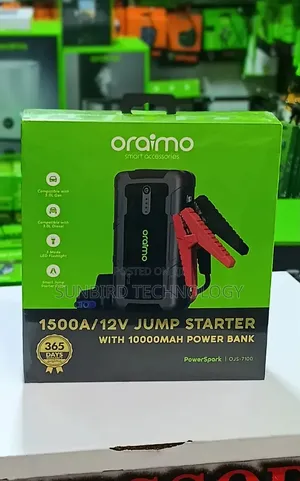 Oraimo PowerSpark 1500A 12V Car Jump Starter & 10000mAh Power Bank (OJS-7100)