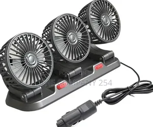 3 Head Rotating Car Cooling Fan
