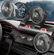 3 Head Rotating Car Cooling Fan - 2