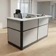 Dawati la Ofisi la Mapokezi - 1.6M Nyeupe - 5