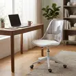 Kiti cha Makeup Kinachoweza Kurekebishwa cha Swivel - Nyeupe - 5