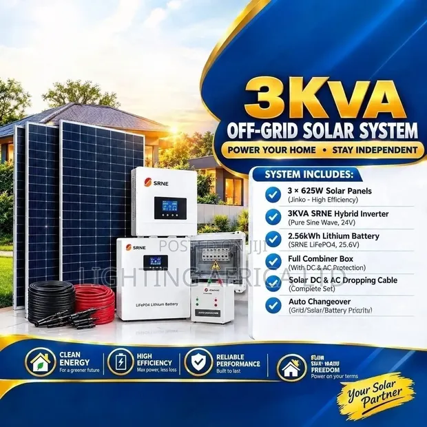 3kW Solar Off-Grid Package with Free Installation - 1