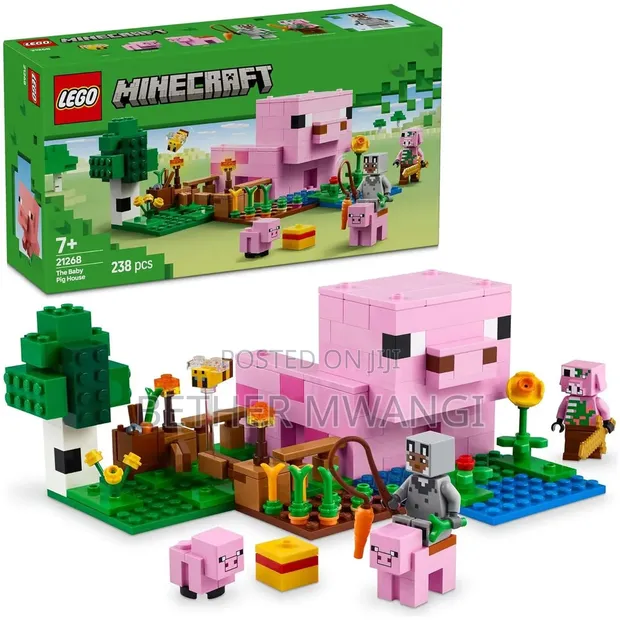 LEGO Minecraft The Baby Pig House Building Toy - 1