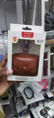 Kifaa cha Ngozi Bandia Rangi ya Kahawia cha M10 kwa Earbuds Zisizo na Waya - 1