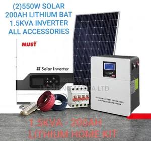 1.5kVA - 200Ah Lithium Home Off-Grid Solar Package
