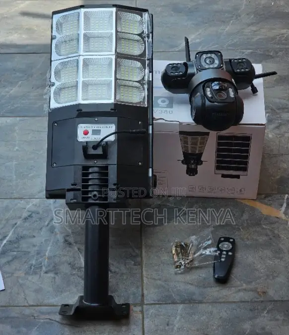 4G Solar Street Light with CCTV Camera (180W) - 1