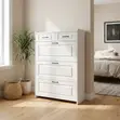 2-Drawer Wooden Flip Shoe Rack - 5