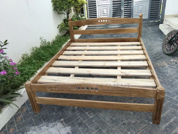 5x6 Hardwood New Bed Frame - 1