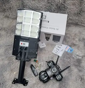 Smart Solar Street Light with 4G CCTV Camera