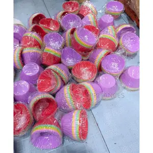 12pcs Silicone Reusable Cupcake Moulds