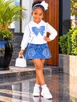 Set ya Sketi na Hooded Sweater kwa Watoto (Miaka 2-5) - 3