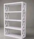 White Wooden Open Shelving Unit - 2