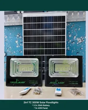 Jsot 300W Solar Floodlight ya Nje na Remote