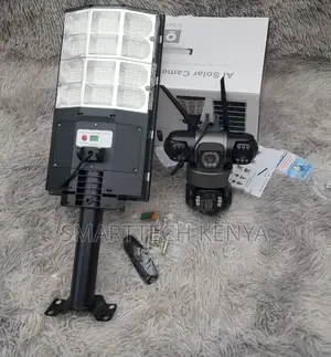 4G Solar Street Light with Triple Lens Camera
