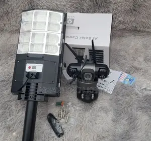 4G Triple Lens AI Solar Camera with 180W Floodlight