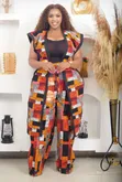 African Kimono na Palazzo Set - 1