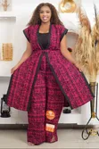 African Kimono na Palazzo Set - 4