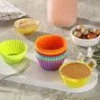 Vikombe 12 vya Kuoka Cupcake vya Silicone - 2