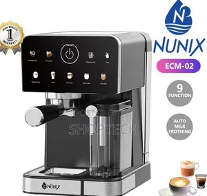 Nunix Espresso Coffee Maker yenye Automatic Milk Frother