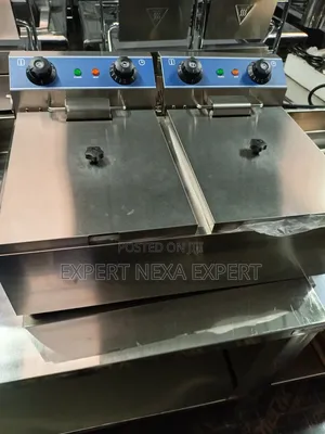 Commercial Electric Double Fryer 17L Each Tank