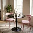 Home Palace Set ya Mazungumzo ya Bustani ya Mviringo ya Viti 2 - Pink - 1
