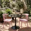 Home Palace Set ya Mazungumzo ya Bustani ya Mviringo ya Viti 2 - Pink - 4