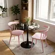Home Palace Set ya Mazungumzo ya Bustani ya Mviringo ya Viti 2 - Pink - 5