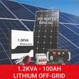 Kifurushi cha Solar cha 1.2kVA Hybrid chenye Betri ya Lithium 100Ah - 1