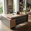 1600mm Brown L-Shaped Boss Desk - 4