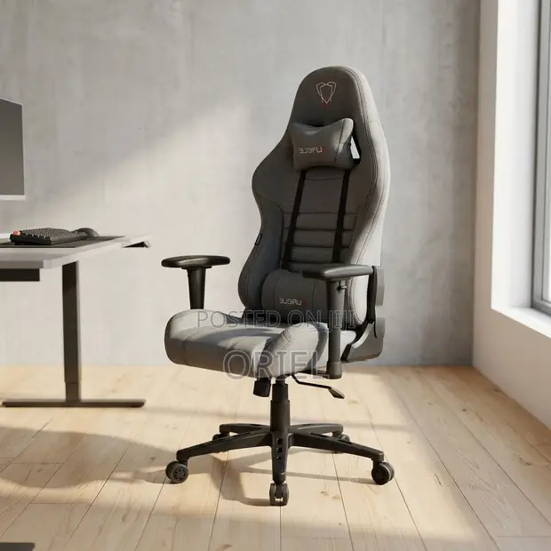 Gray Fabric Ergonomic Gaming Chair - 1