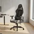 Gray Fabric Ergonomic Gaming Chair - 1
