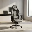 Gray Fabric Ergonomic Gaming Chair - 2