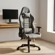 Gray Fabric Ergonomic Gaming Chair - 3