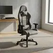 Gray Fabric Ergonomic Gaming Chair - 5